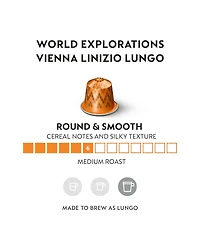 Nespresso Capsules OriginalLine, Vienna Linizio Lungo, Mild Roast Coffee, 50-Count Coffee Pods