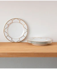 Noritake Eternal Palace Gold Set of 4 Bread Butter/Appetizer Plates, 6-1/2"