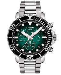 Tissot Men's Swiss Chronograph Seastar 1000 Stainless Steel Bracelet Watch 46mm