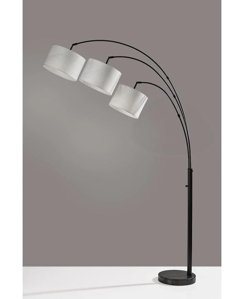Adesso Bowery 3-Arm Arc Lamp