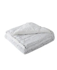 Christian Siriano Snow Leopard Luxury Faux-Fur Throw, 60" x 70"