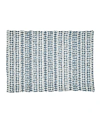 Saro Lifestyle Table Placemats with Woven Line Design Set of 4, 20" x 14"