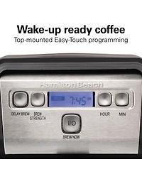 Hamilton Beach 12-Cup Compact Programmable Coffee Maker