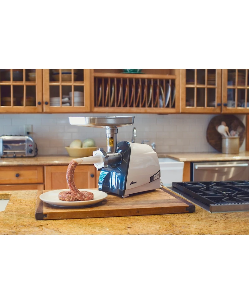 Weston No. 8 Heavy-Duty Electric Meat Grinder & Sausage Stuffer