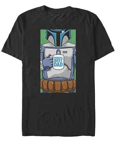 Fifth Sun Men's Worlds Best Dad Short Sleeve Crew T-shirt