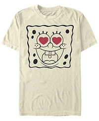 Fifth Sun Men's SpongeBob Line Face Short Sleeve Crew T-shirt