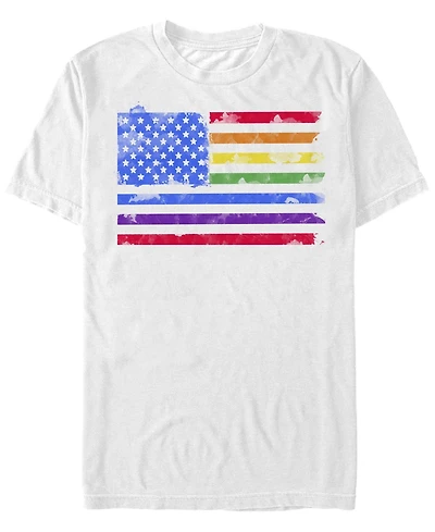 Fifth Sun Men's Watercolor Pride Short Sleeve Crew T-shirt