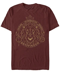 Fifth Sun Men's Gryffindor Symbol Short Sleeve Crew T-shirt
