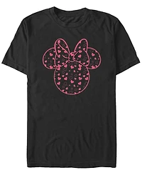 Fifth Sun Men's Minnie Hearts Fill Short Sleeve Crew T-shirt