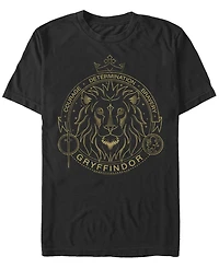 Fifth Sun Men's Gryffindor Symbol Short Sleeve Crew T-shirt