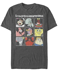 Fifth Sun Men's Oversized Bob Grid Short Sleeve Crew T-shirt