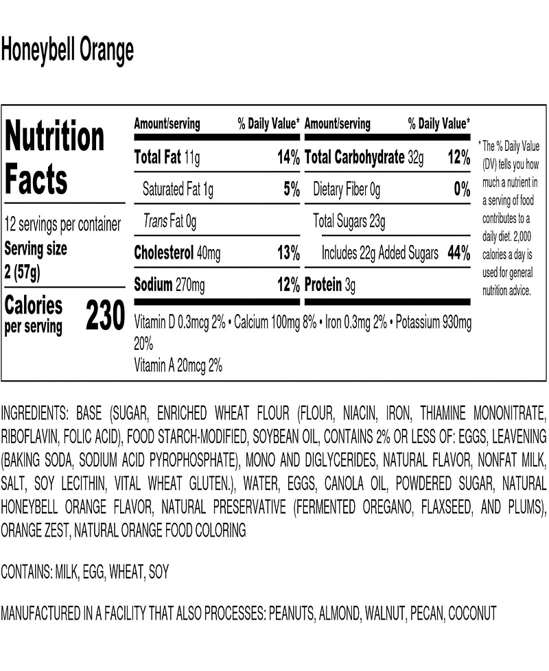 Dockside Market Honey Bell Orange Bundt Cake, 24 oz