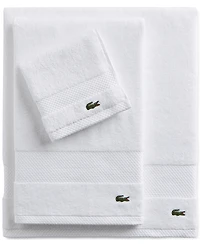 Lacoste Home Heritage Anti-Microbial Supima Cotton Bath Towel, 30" x 54"
