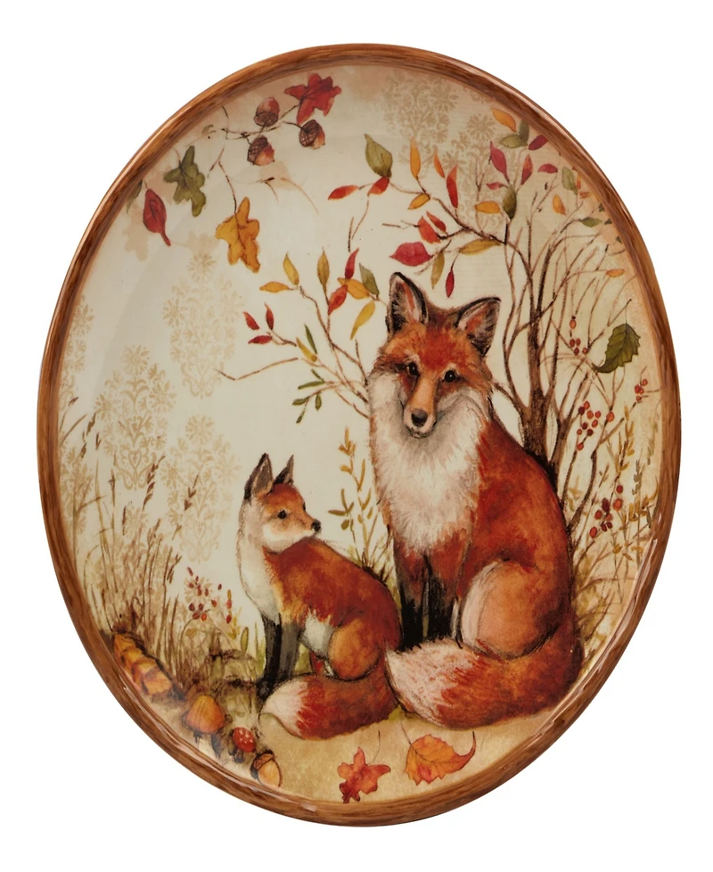Pine Forest Set of 4 Dinner Plate