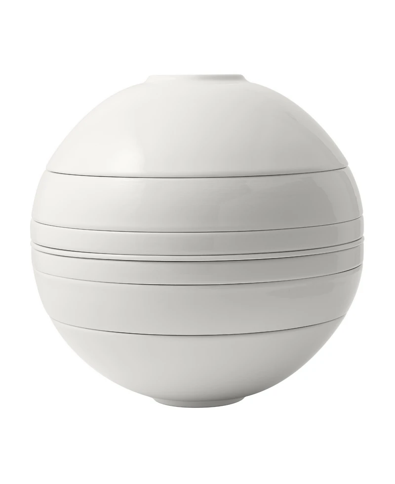 Villeroy & Boch La Boule White 7-Piece Dinnerware Set, Service for 2