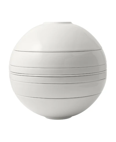 Villeroy & Boch La Boule White 7-Piece Dinnerware Set, Service for 2