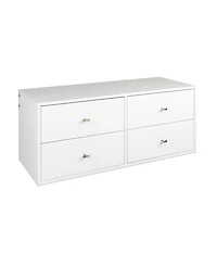 Prepac Floating 4-Drawer Dresser