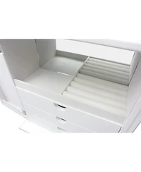 Pko Inc. Modern Mirrored Door Jewelry Box