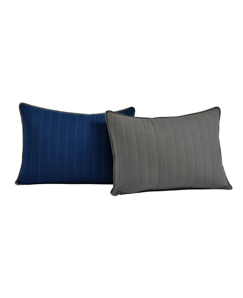 Lush Decor Soft Stripe All Season 3 Piece Quilt Set, Full/Queen