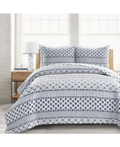 Lush Decor Monique Stripe Quilt Set