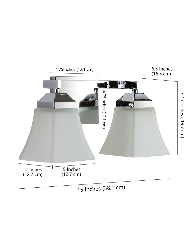 Staunton 2-Light Modern Cottage Led Vanity Light