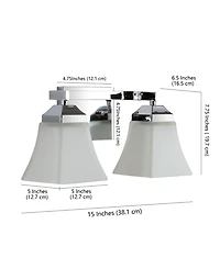 Staunton 2-Light Modern Cottage Led Vanity Light