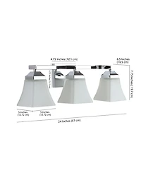 Staunton 3-Light Modern Cottage Led Vanity Light