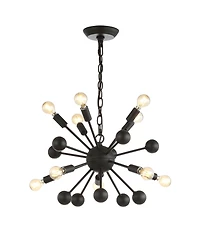 Orbit 10-Light Adjustable Modern Industrial Sputnik Led Chandelier