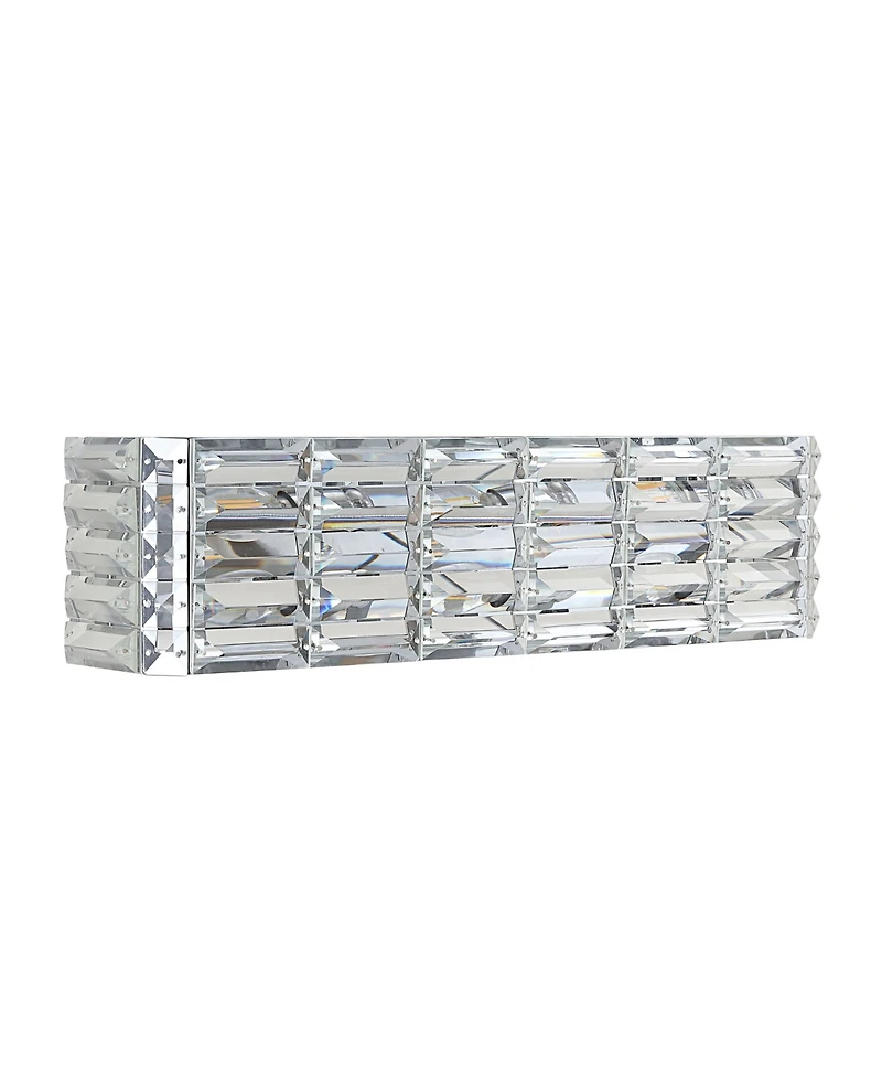 Evelyn Crystal Rectangle -Light Glam Modern Led Vanity Light