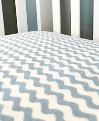Baby Boys Waves Muslin Crib Sheet