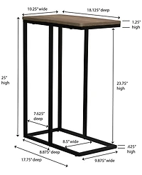 Household Essentials Modern Side Table
