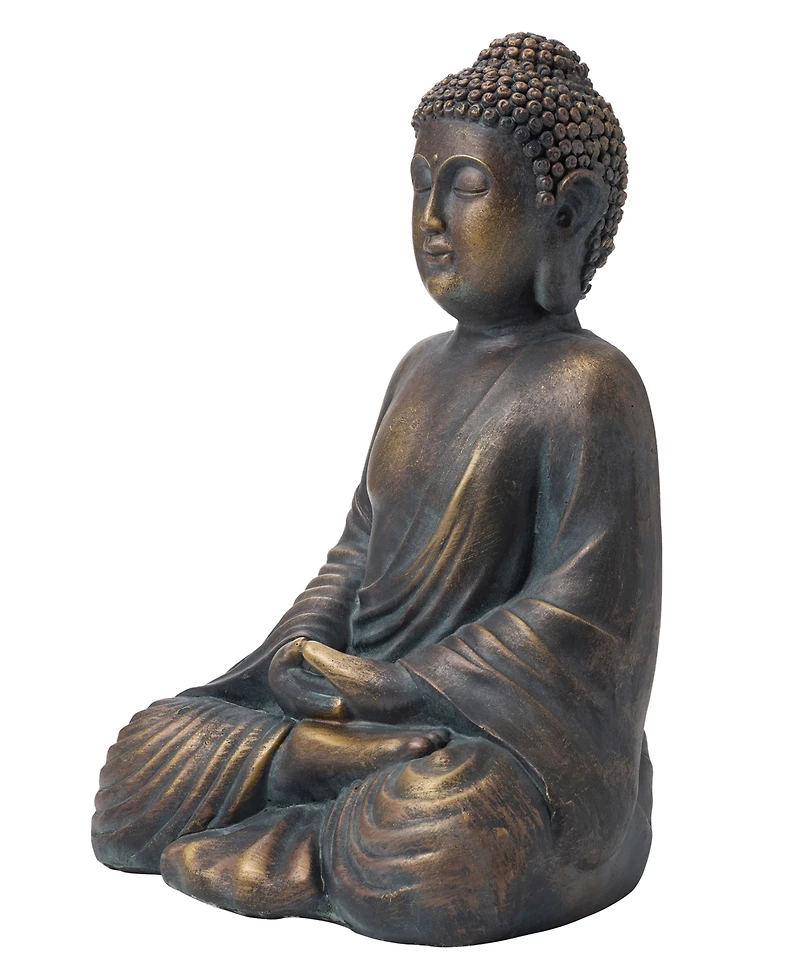 Glitzhome Meditating Buddha Statue