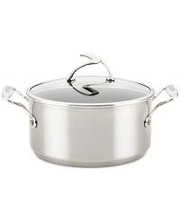 Circulon SteelShield S-Series Stainless Steel Nonstick Saucepan with Lid, 4-Quart, Silver