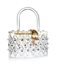 Milanblocks "The Princess" 50's Style Top Handle Crystal Box Clutch Handbag