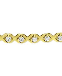 Giani Bernini Cubic Zirconia Xo Bolo Bracelet