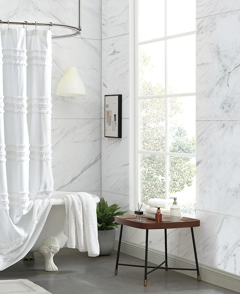 Dkny Chenille Stripe Shower Curtain, 72" x