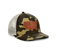 Local Crowns United States of America Woodland State Patch Curved Trucker Cap
