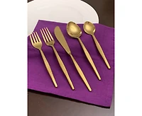 Vibhsa Flatware Gold 5 Piece Place Setting