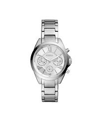 Fossil Women's Modern Courier Chronograph Stainless Steel Silver-Tone Watch 36mm