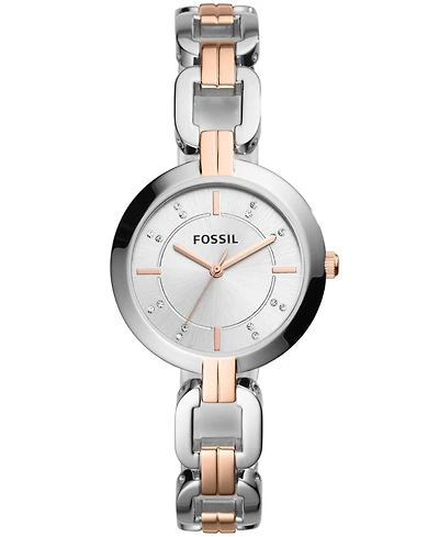 Fossil Women's Kerrigan Three Hand Two Tone Stainless Steel Watch 32mm