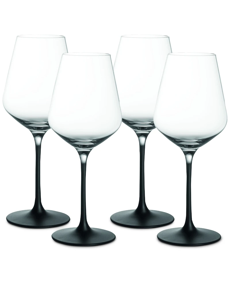 Villeroy Boch Manufacture Rock White Wine Glasses, Set of 4