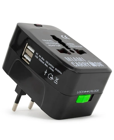 International Travel Adapter with Two Usb Ports