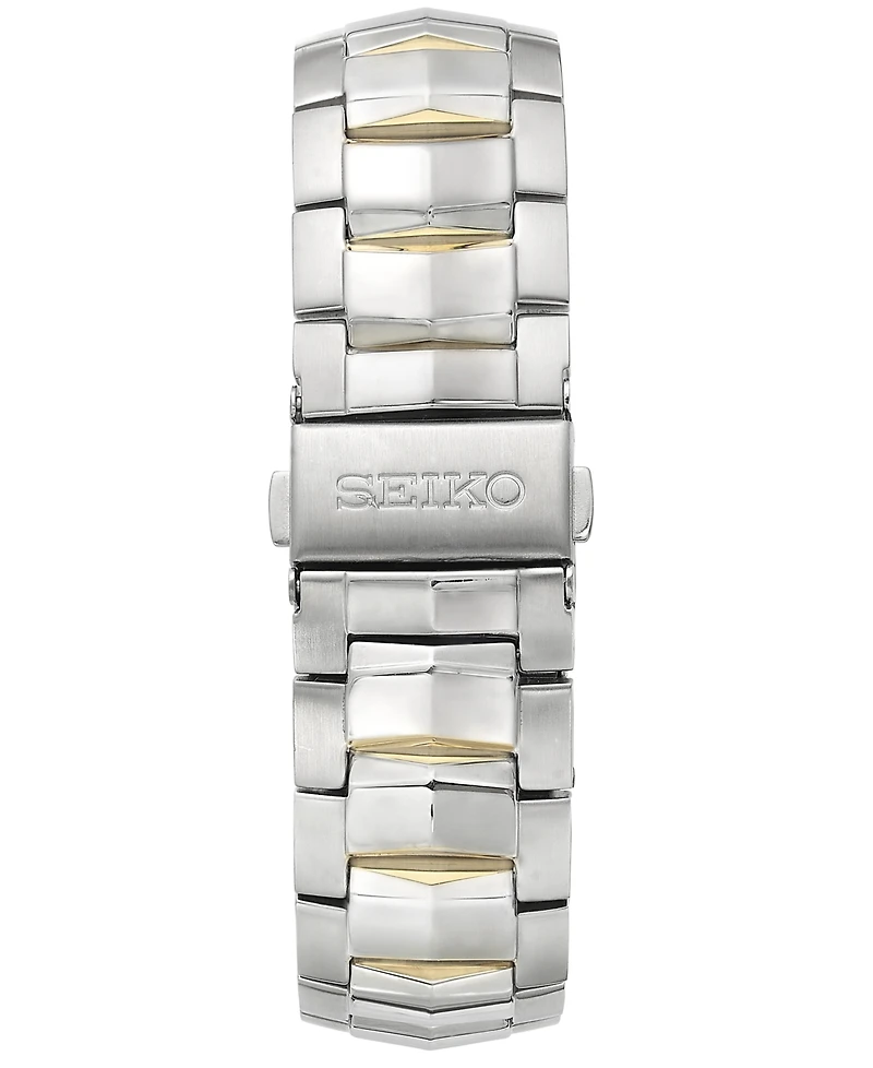 Seiko Men's Solar Chronograph Coutura Two-Tone Stainless Steel Bracelet Watch 44mm SSC376