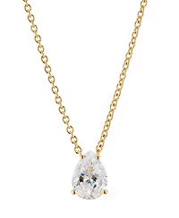 Eliot Danori Pear Cubic Zirconia Necklace, 16" + 2" extender, Created for Macy's
