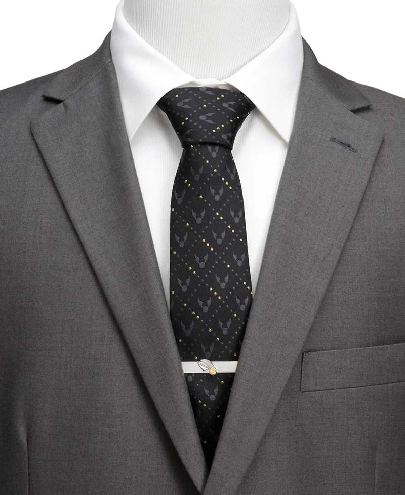 Harry Potter Men's Golden Snitch Silk Tie