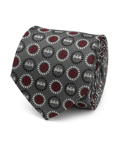 Dc Comics Men's Batman Medallion Symbol Silk Tie