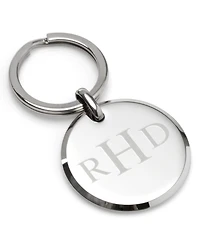 Ox & Bull Trading Co. Men's Round Engravable Stainless Steel Key Chain