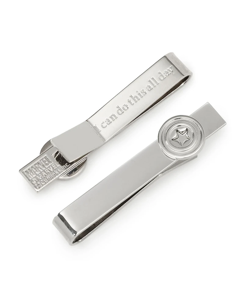 Marvel Men's Captain America Hidden Message Tie Bar