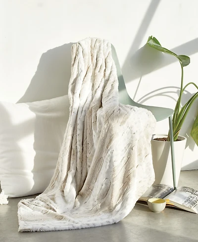 Peri Home Snow Leopard Throw, 50" x 60"