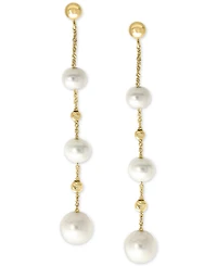 Effy Cultured Freshwater Pearl (5-8mm) Linear Drop Earrings in 14k Gold